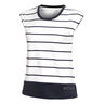 T-shirt Femmes-Blanc,Bleu Foncé