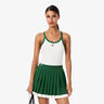 Débardeur Tank Top Femmes-Blanc,Vert Foncé