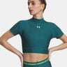 HeatGear Crop T-shirt Femmes-vert, vert