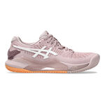 Chaussures de tennis ASICS ASICS Gel-Resolution 9 Clay Chaussure Terre Battue Femmes-Beige,Blanc