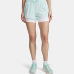 V&ecirc;tements Under Armour Under Armour Velociti Pro 4in 2n1  Short de running Femmes-mint, argent