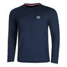 Crew Roundneck Haut Manches Longues Hommes-Bleu Foncé