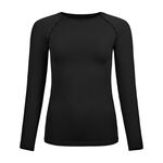 V&ecirc;tements Odlo Odlo BL Top Crew Neck Performance Light Eco Haut Manches Longues Femmes-Noir