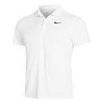 Vêtements de tennis Nike Nike Dri-Fit Solid Polo Hommes-Blanc