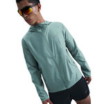 Vêtements Nike Nike Miler Jacket Veste running Hommes-turquoise, argent