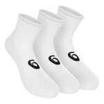V&ecirc;tements ASICS ASICS Quarter Chaussettes De Sport Pack De 3-Blanc,Noir