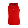 Racerback D&eacute;bardeur Tank Top Filles-Rouge,Blanc