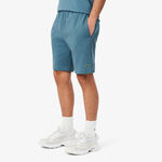 Vêtements Lacoste Lacoste Regular Fit Brushed Fleece Shorts Hommes-Bleu Gris