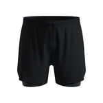 V&ecirc;tements Odlo Odlo Zeroweight Print 5in 2in1 Short de running Hommes-noir