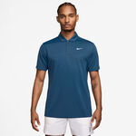 V&ecirc;tements de tennis Nike Nike Dri-Fit Victory Court Solid Polo Hommes - bleu petrol, blanc