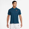 Court Heritage Polo Hommes-Bleu Gris, Vert