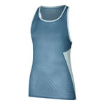 V&ecirc;tements Mizuno Mizuno DryAeroFlow Graphic Maillot De Course Femmes-Bleu Gris, Bleu Clair