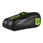 Sacs De Tennis Wilson Elite 15 Pack SMU Black/ Wild Lime