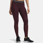 Vêtements Under Armour Under Armour ColdGear Textured Collant tight Femmes-rouge vin