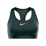 V&ecirc;tements Nike Nike Swoosh Medium Soutien-gorge sport Femmes - vert fonc&eacute;, blanc