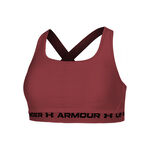 V&ecirc;tements Under Armour Under Armour Crossback Mid Soutien-gorge Sport Femmes-Rouge Vin