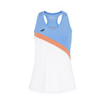 Vêtements Babolat Babolat Play Débardeur Tank Top Filles-Blanc,Bleu Clair