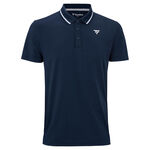 V&ecirc;tements de tennis Tecnifibre Tecnifibre TEAM TECH POLO WHITE Polo Hommes-bleu fonc&eacute;