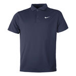 V&ecirc;tements de tennis Nike Nike Dri-Fit Solid Polo Hommes-Bleu Fonc&eacute;