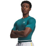V&ecirc;tements Under Armour Under Armour Heatgear Comp T-shirt Hommes-vert, blanc