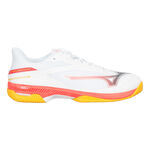 Chaussures de tennis Mizuno Mizuno Wave Exceed Court Chaussures Toutes Surfaces Hommes-Blanc,Corail