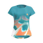 Vêtements BIDI BADU BIDI BADU Melbourne 2025 T-shirt Filles-Bleu Petrol, Orange