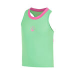 V&ecirc;tements de tennis Quiet Please Quiet Please Racerback 2.0 D&eacute;bardeur tank top Filles - vert, blanc