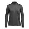 Tech 1/2 Zip Haut Manches Longues Femmes-Gris