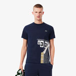 Vêtements Lacoste Lacoste T-shirt Hommes-Bleu Foncé