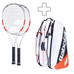 Lot De Raquettes Babolat 2x Pure Strike 100 16/20 plus Schlägertasche