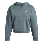 V&ecirc;tements Under Armour Under Armour Rival Fleece  Piped Half-Zip Sweat-shirt Femmes-blanc