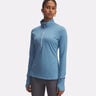 Launch Pro Half-Zip Haut Manches Longues Femmes-Bleu