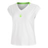 Wild Volley T-shirt Femmes-Blanc,Vert Fluo