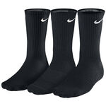 Nike Nike Cotton Cushion Chaussettes de sport Pack de 3 Unisex - noir, blanc