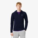 Vêtements Lacoste Lacoste Full Zip Gilet en coton Hommes-bleu foncé
