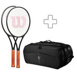 Lot De Raquettes Wilson 2 x RF 01 PRO FRM plus Schlägertasche