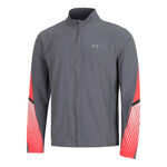 Vêtements Under Armour Under Armour Velociti Storm Veste Running Hommes-Gris,Rouge