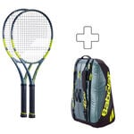 Lot de raquettes Babolat Babolat Pure Aero + Raquette de comp&eacute;tition non cord&eacute;e