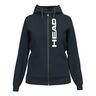 Club Original Full Zip Gilet En Coton Femmes-Bleu Fonc&eacute;