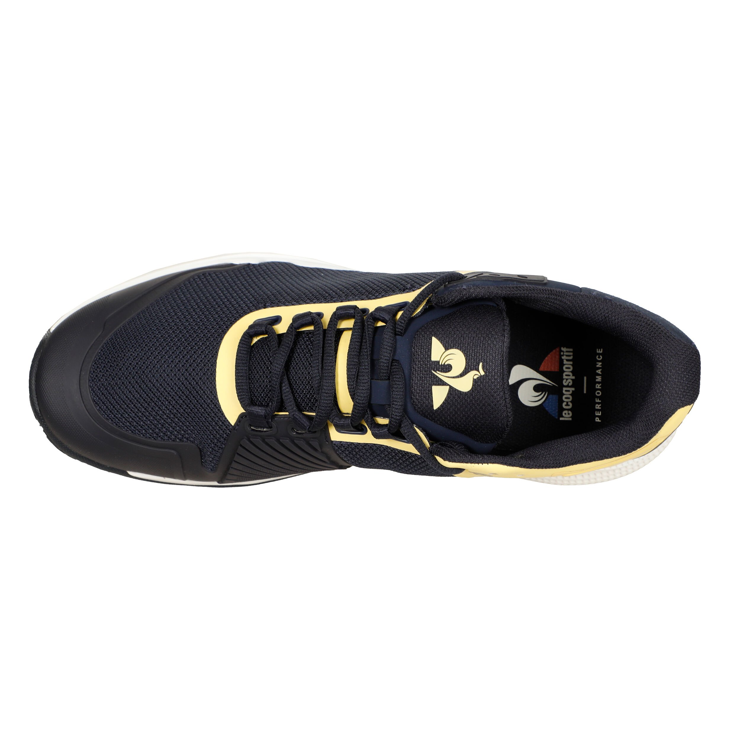 Buy Le Coq Sportif Futur LCS T01 Chaussure Terre Battue Hommes Bleu Fonce Jaune online Tennis Point BE