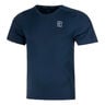Court Dri-Fit Advantage T-shirt Hommes-Bleu Fonc&eacute;,Blanc