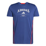 V&ecirc;tements adidas adidas Designed For T-shirt Hommes-Bleu Fonc&eacute;,Rouge