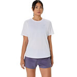 V&ecirc;tements ASICS ASICS Core Maillot de course Femmes-blanc