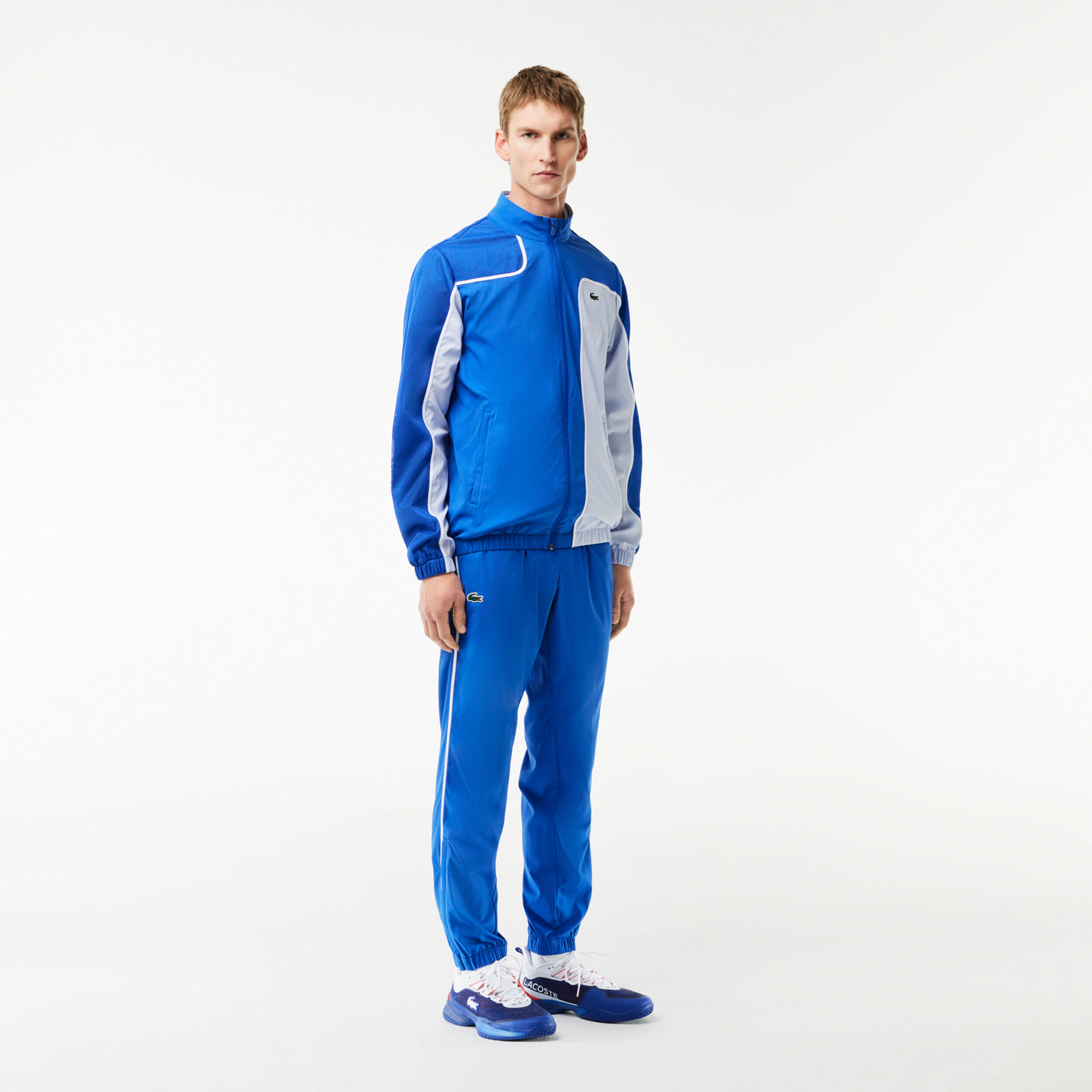 Buy Lacoste Tennis Overall Colourblock Survetement Hommes Bleu Blanc online Tennis Point BE
