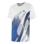 K-Swiss K-Swiss KS AP HYPERCOURT PRINT CREW 6 T-shirt Hommes-blanc