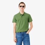 V&ecirc;tements Lacoste Lacoste Ribbed Collar Polo Hommes - vert, blanc