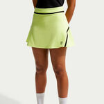 V&ecirc;tements de tennis Nike Nike Court Dri-Fit Advantage High Rise Jupe Femmes-jaune lemon