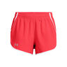 Fly By 3in Short De Running Femmes-Rouge,Blanc