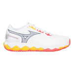 Chaussures de tennis Mizuno Mizuno Wave Enforce Tour 2 Chaussure Terre Battue Femmes-Blanc,Bleu Clair
