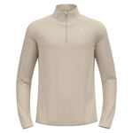 V&ecirc;tements Odlo Odlo Zeroweight Warm Mid Layer 1/2 Zip Maillot De Course Hommes-Argent